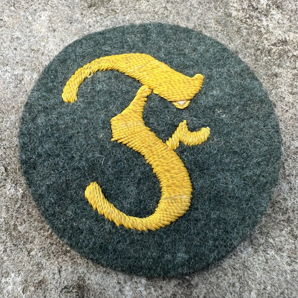 ORIGINAL WWII WW2 German Feuerwerker Trade Patch Insignia - Hand Embroidered