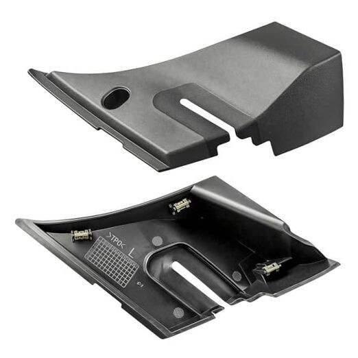 1 Pair Windshield Wiper Cowl End Panel Compatible with 2007–2013 GMC Sierra