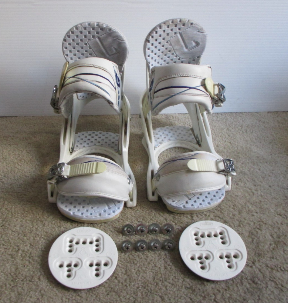 Burton Citizen Women's White Snowboard Bindings Size Medium