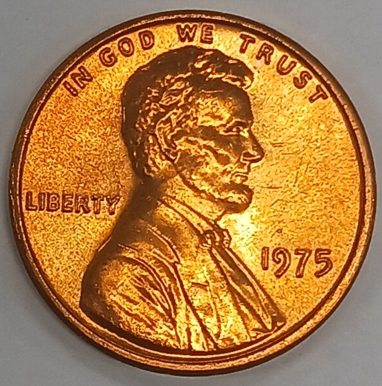 1975 Lincoln Cent BU Red Uncirculated