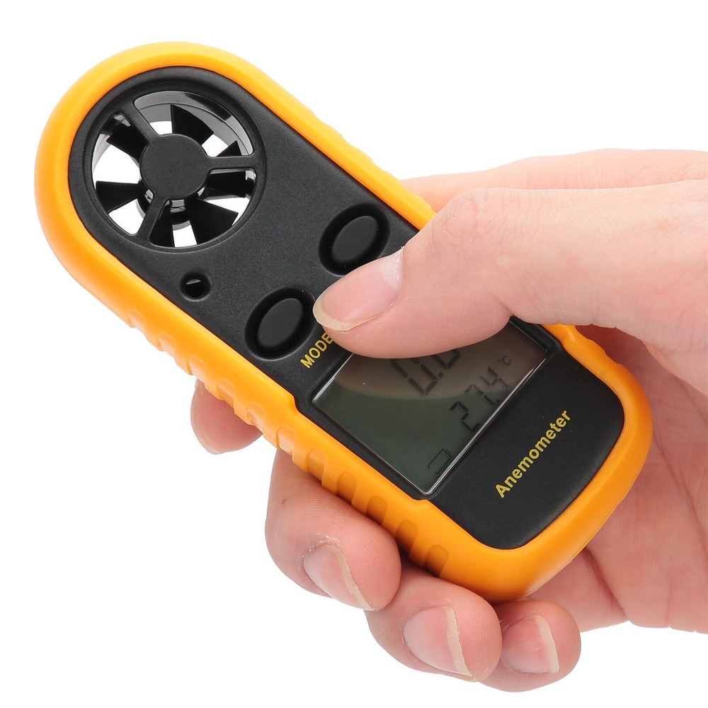 Wind Speed Meter Digital Anemometer Handheld Wind Temperature Measuring