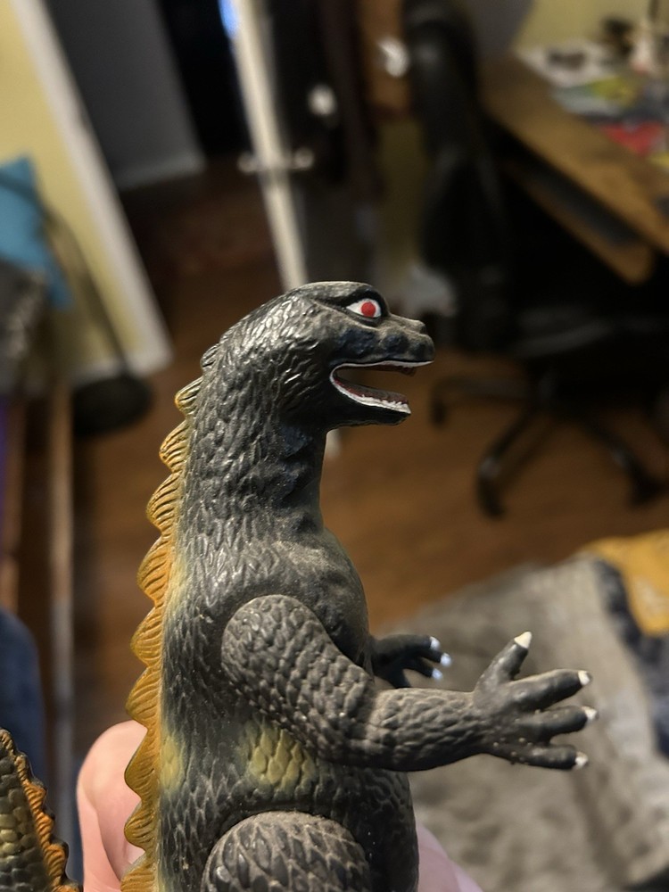 MONSTER DINOSAUR PULL BACK+GO ACTION GODZILLA VERY RARE