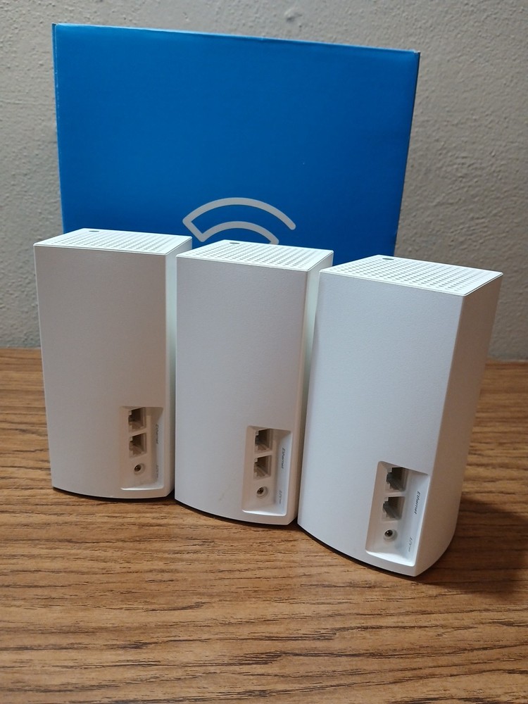 Linksys AC1300 3-pack Set VELOP Dual-Band WiFi 5 System Booster White