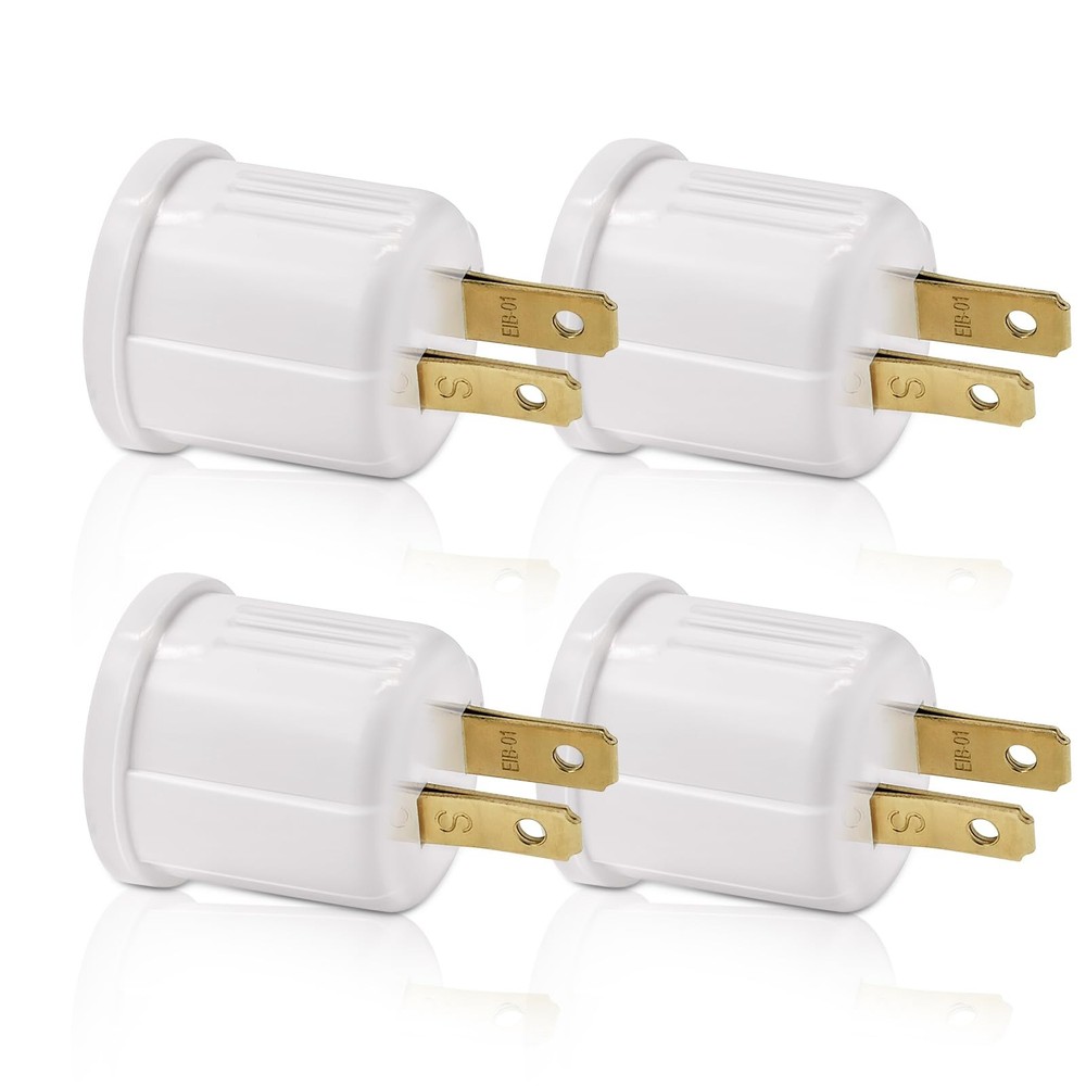 Outlet to Socket Adapter, Plug-in Light Socket, Convert Outlet to Light Bulb ...