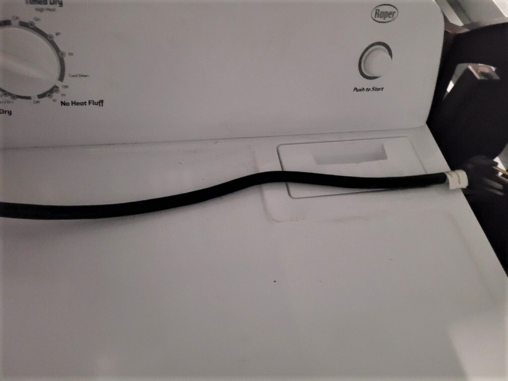 Roper Washer and Dryer Free-Standing Side by Side Set - White