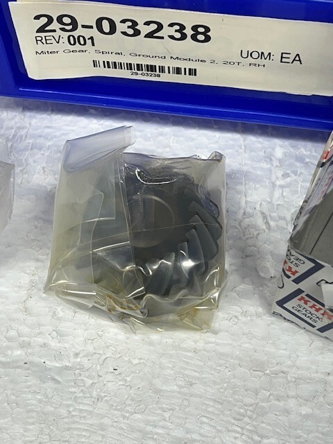 Miter Gear, Spiral, Ground Module 2, 20T, RH