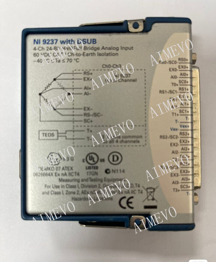 National Instruments NI 9237 cDAQ Strain / Bridge Input Module, D-Sub