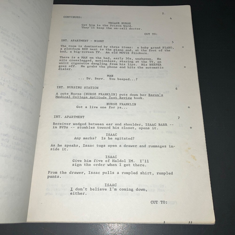 FINAL ANALYSIS (11/25/88) Gere/Basinger Sexy Rev. 3rd Draft wStiff Covers + COA!