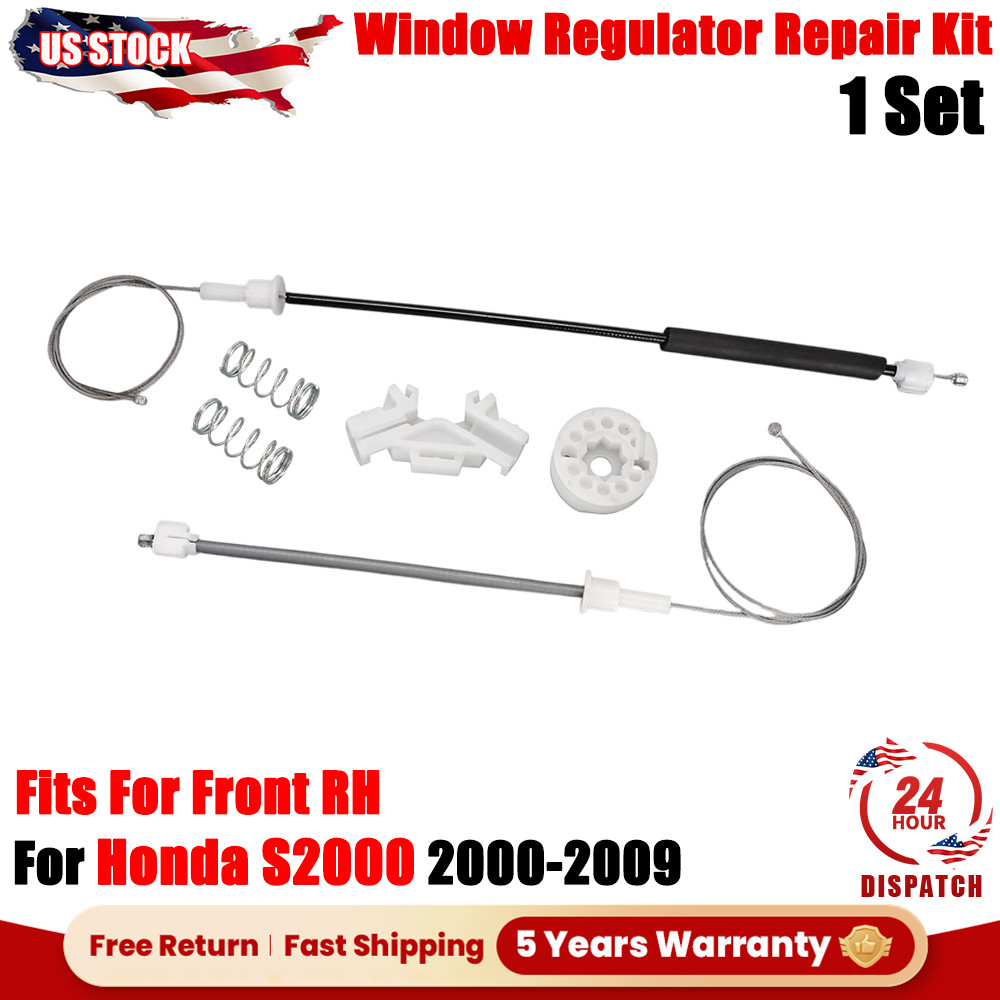 FOR 2000-09 Honda S2000 Window Regulator Repair Kit Front RH Direct Replacement