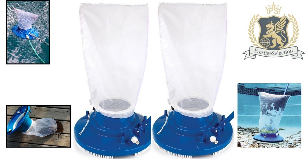 Durable Pull & Lock Mesh Bag for Efficient Pool Leaf Cleaning - 1
