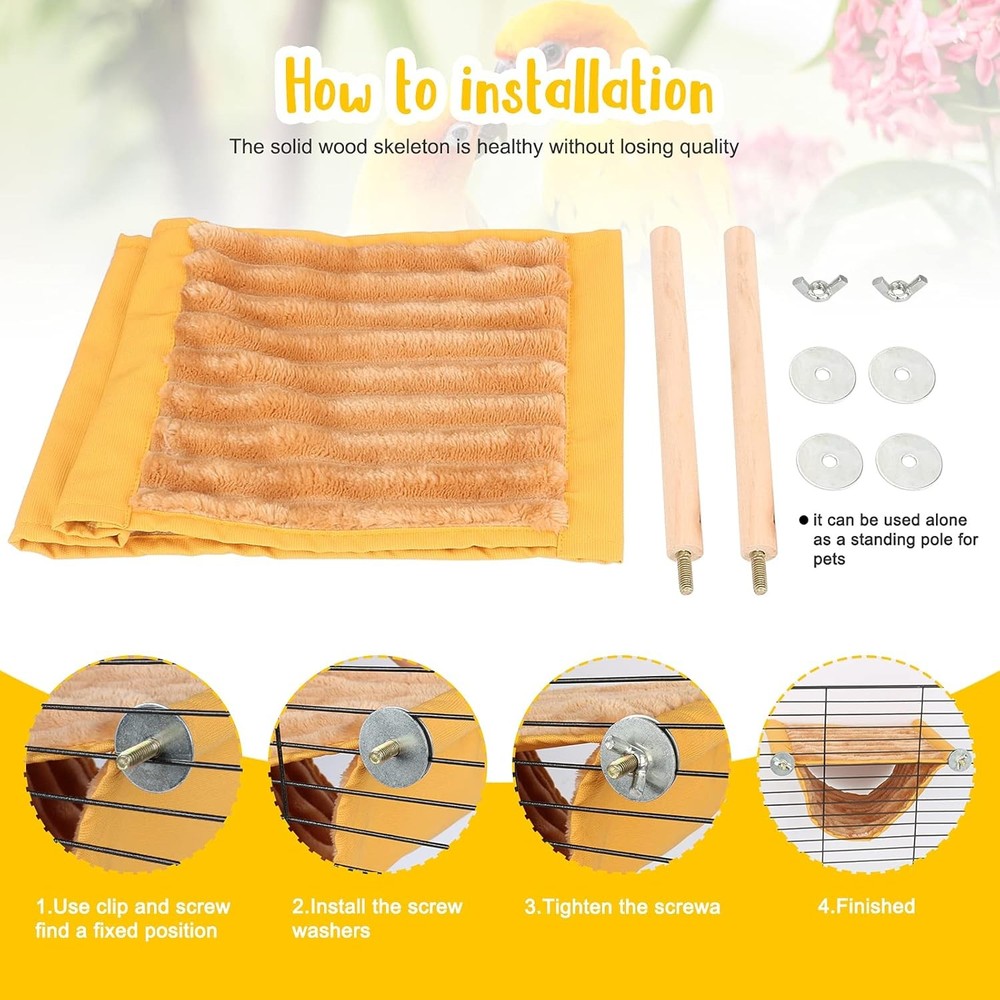 Warm Hanging Bird Nest Bed Yellow