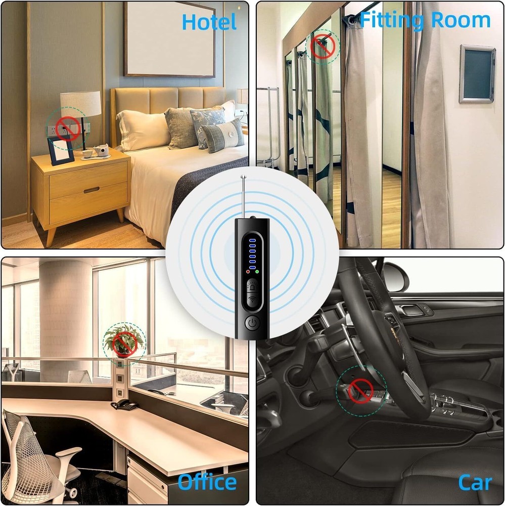 Hidden Camera Detector - Anti Spy GPS Tracker / Detectors - Bug Sweeper