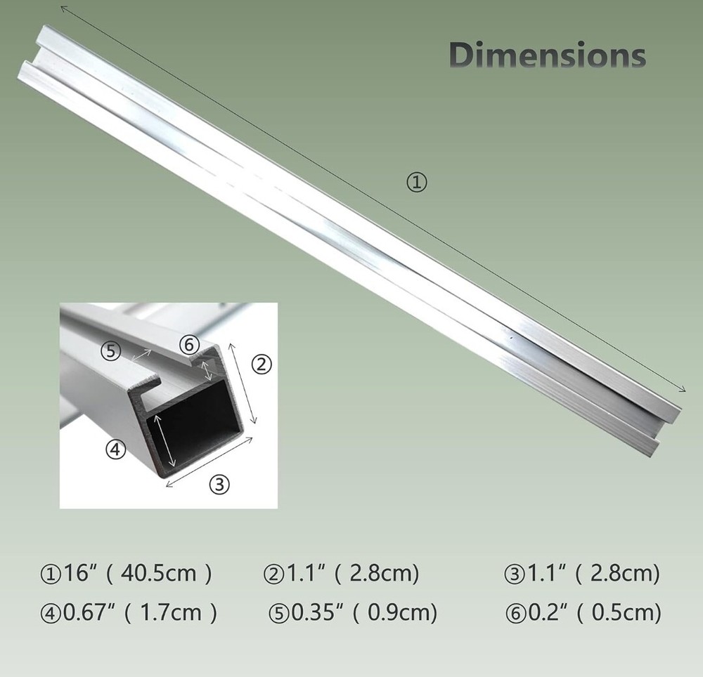 LAJIAOZ Slabbing Rail Brackets New In Box