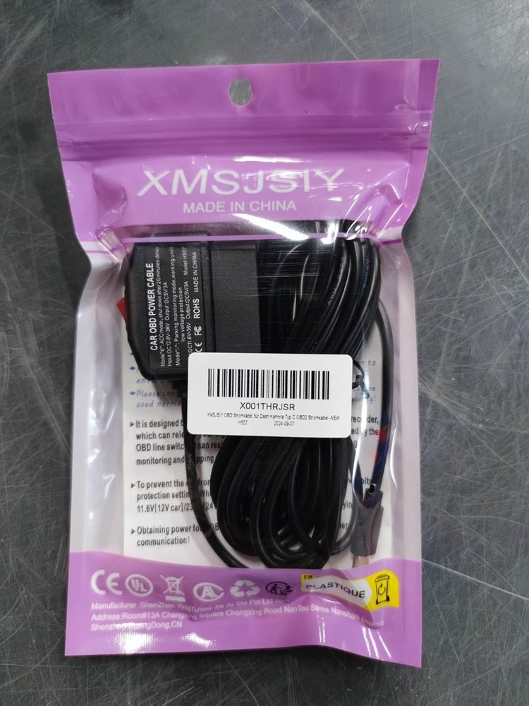 XMSJSIY OBD Power Cable for Dash Camera Type C OBD2 Adapter...