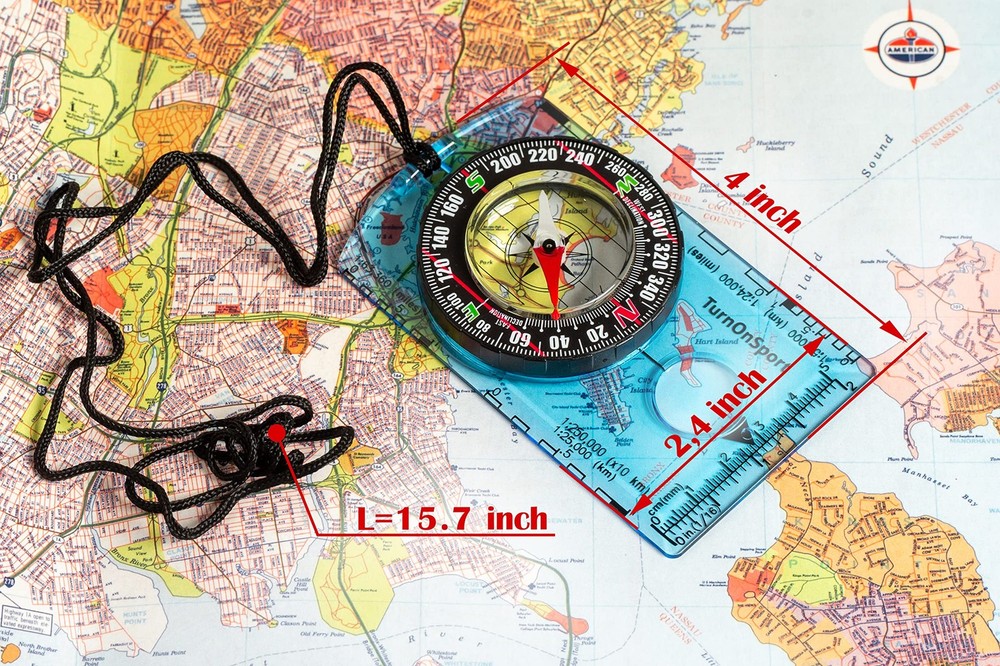 Orienteering Compass - Hiking Backpacking Compass - Advanced Scout Compass Ca...
