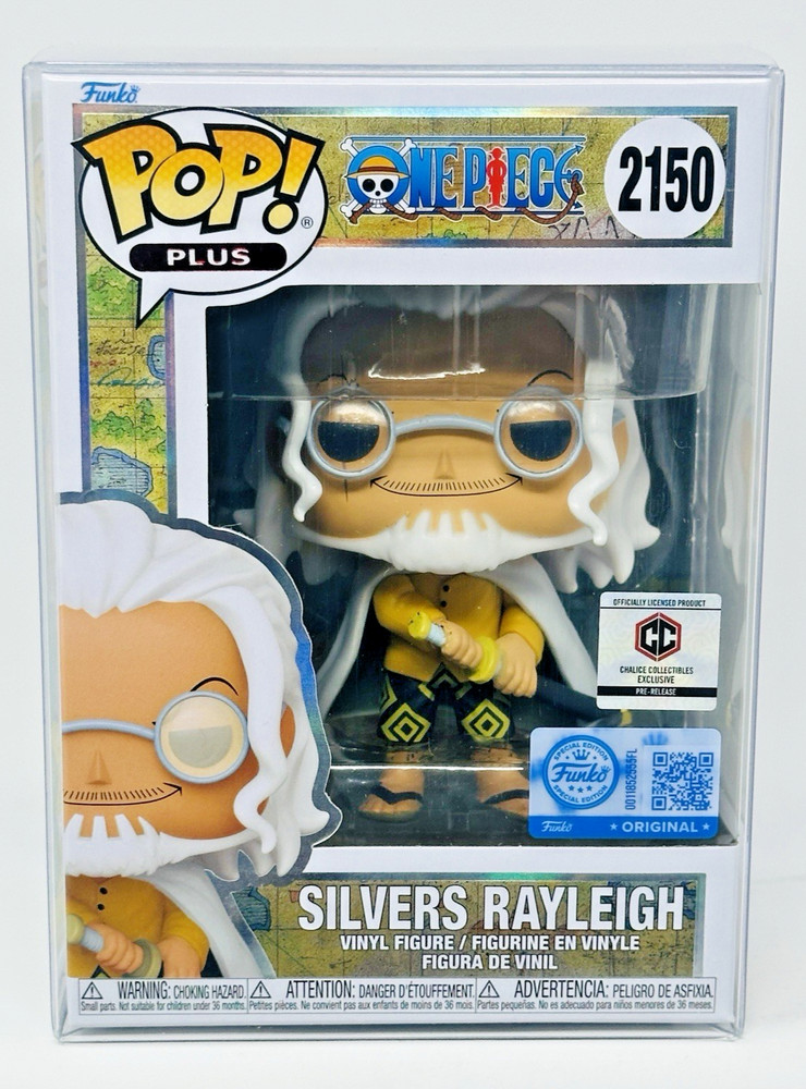 Funko Pop! Plus One Piece: Silvers Rayleigh #2150 PreRelease Sticker w/Protector
