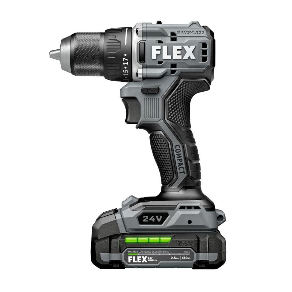 Flex 1/2 Inch 2 Speed Compact Drill Driver Kit