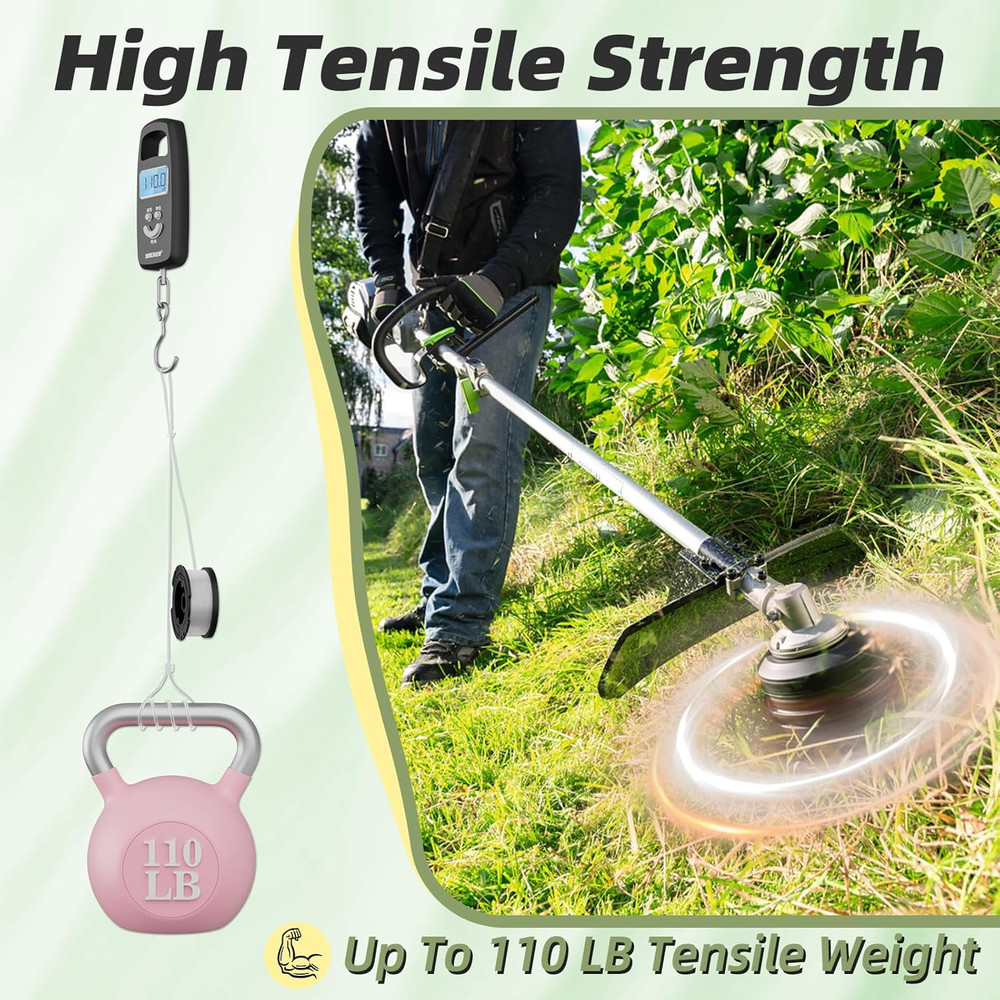 7 Pcs AF-100 Weed Eater Strings Compatible with Black and Decker Weed Eater, 0.0