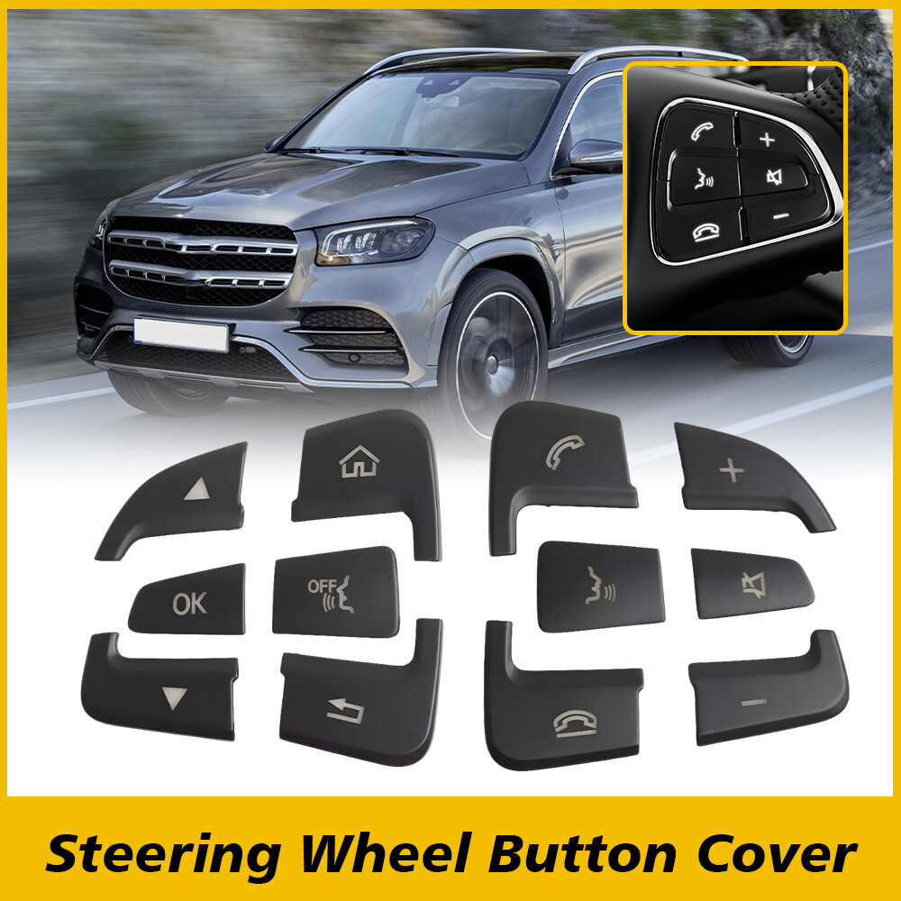 Steering Multi-Function Wheel Button Cover Fit Mercedes-Benz C300 2015-2017