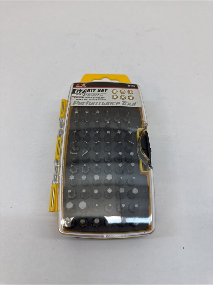 PERFORMANCE TOOL 67 PIECE BIT SET WILMAR 20145