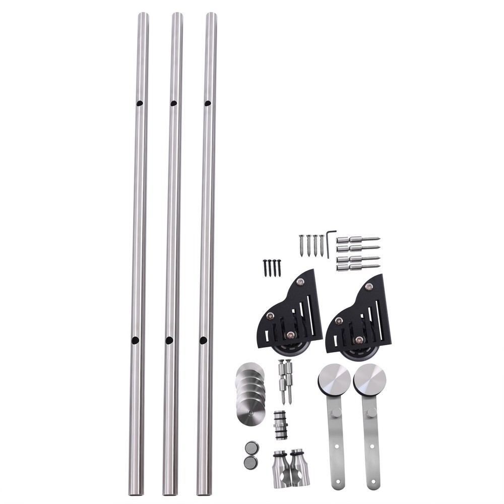 10 ft Stainless Rolling Ladder Hardware Rolling Library Ladder Track Rust-proof