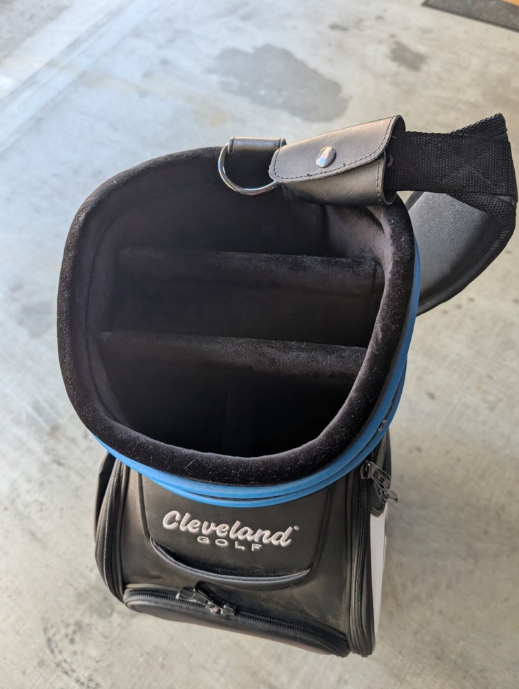NEW WITH TAGS CLEVELAND STAFF BAG - BLACK & WHITE