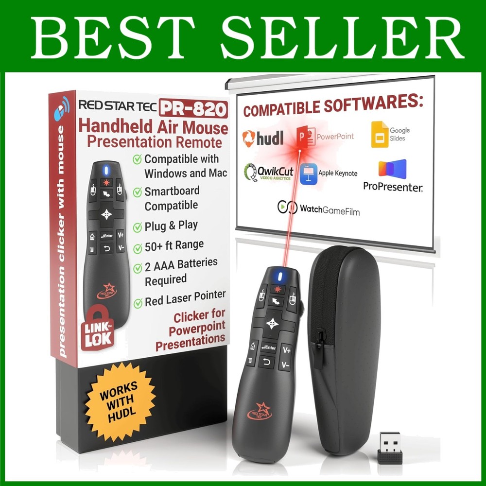 Wireless Presentation Clicker with Air Mouse