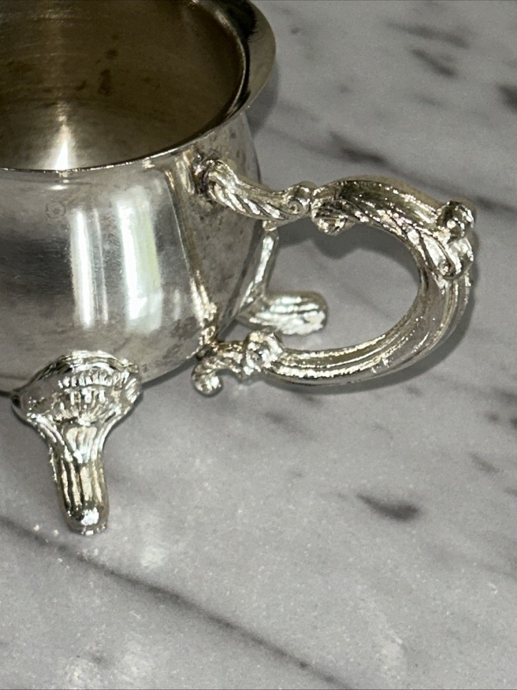 Vintage Silver Plated Mini Creamer Small Serving Pitcher