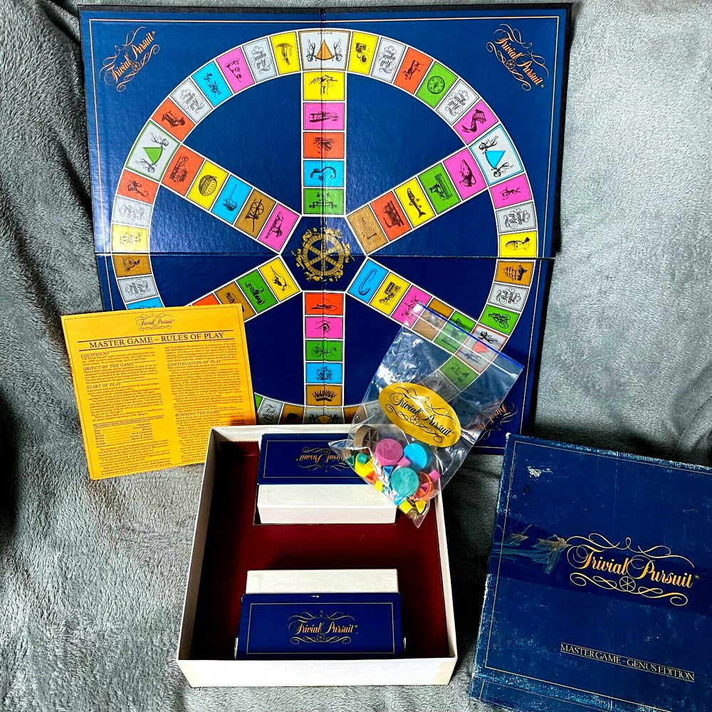 Trivial Pursuit Master Board Game Genus Edition Original 1981 Version. Complete.