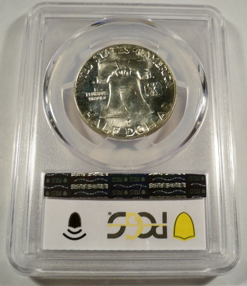 1962 50c PCGS MS65 FRANKLIN HALF SILVER VERY WHITE MS 65