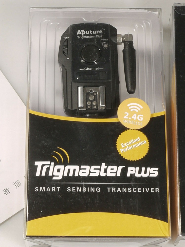 PRL) APUTURE TRIGMASTER PLUS TRANSCEIVER TX/RX CAMERA FLASH SHUTTER WIRELESS 2.4
