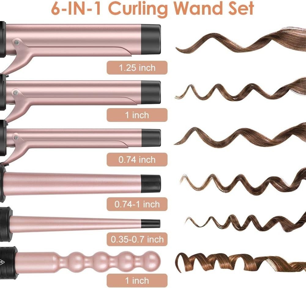 Versatile Curling Wand with Interchangeable Barrels