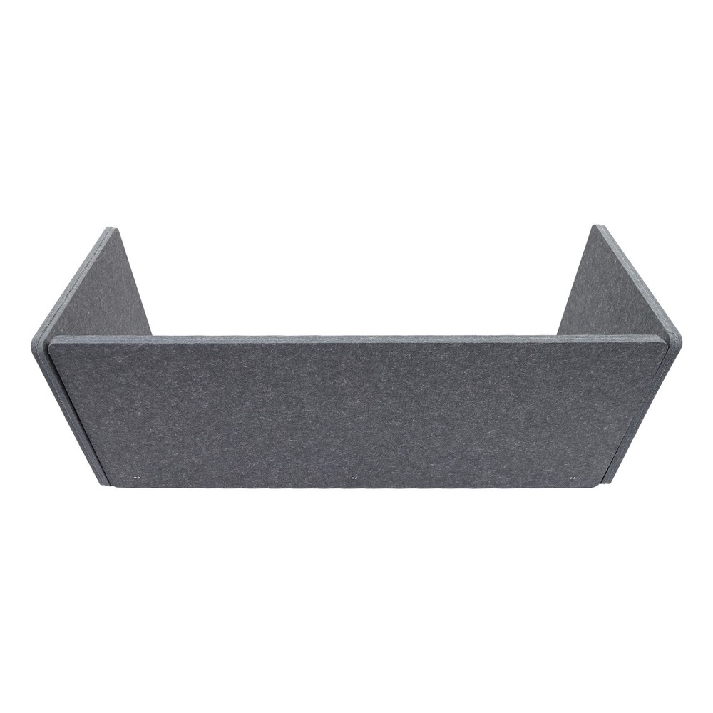Rectangle Office Partition Grey Desk Divider For Schools Desktop Privacy Panel