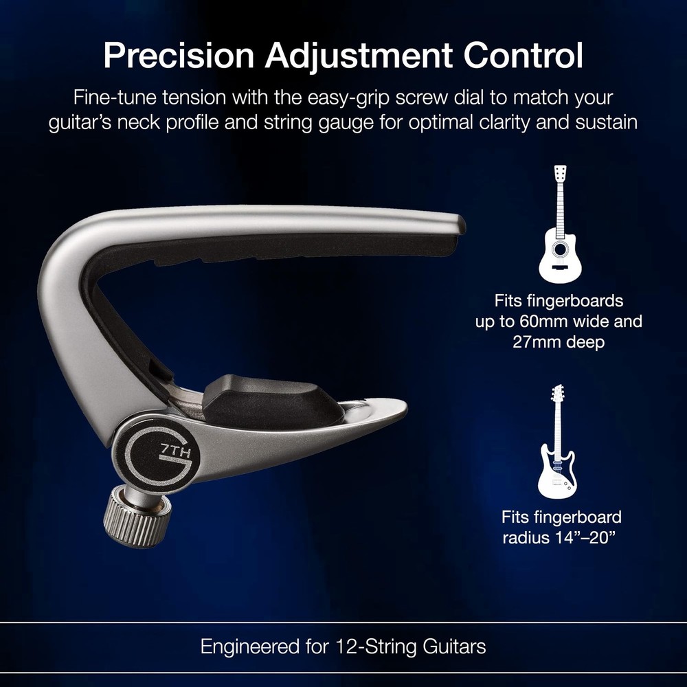 G7th Newport Capo (12 String Silver) 12 String