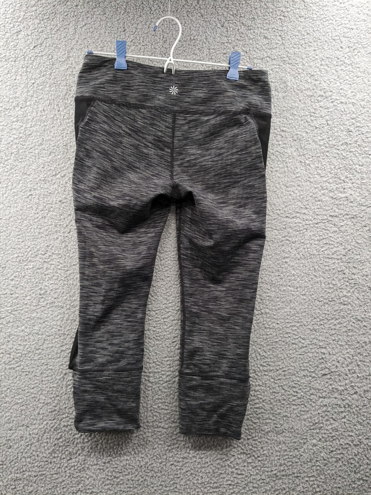 Athleta Women's Mind Over Mat Capri Leggings Mesh Side Panel Medium 227787