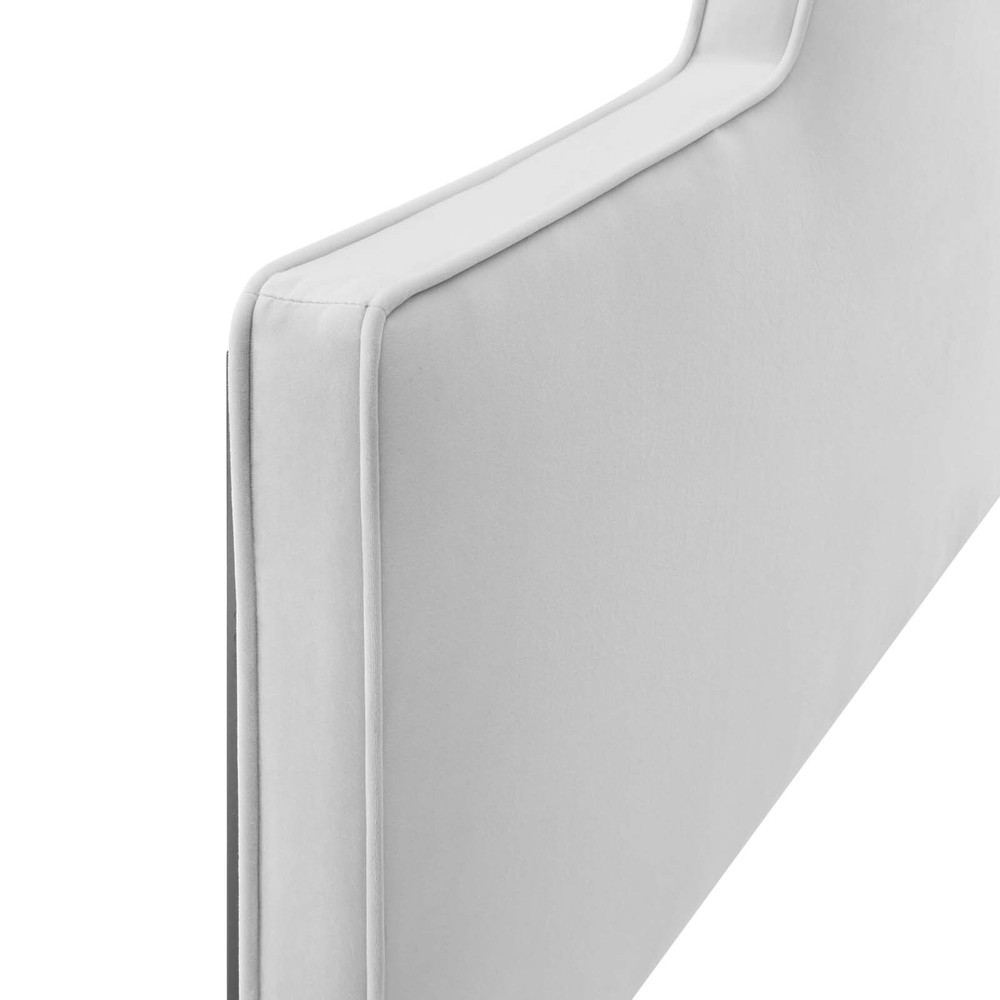 Modway Dawn Performance Velvet Full/Queen Headboard in Light Gray