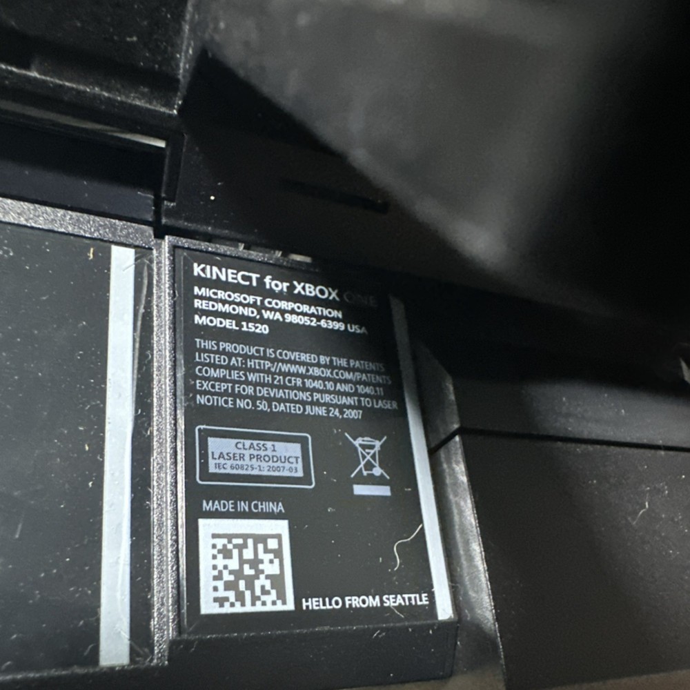 Microsoft Kinect Sensor Model 1520 for Xbox One Wired Motion Camera (Tested)