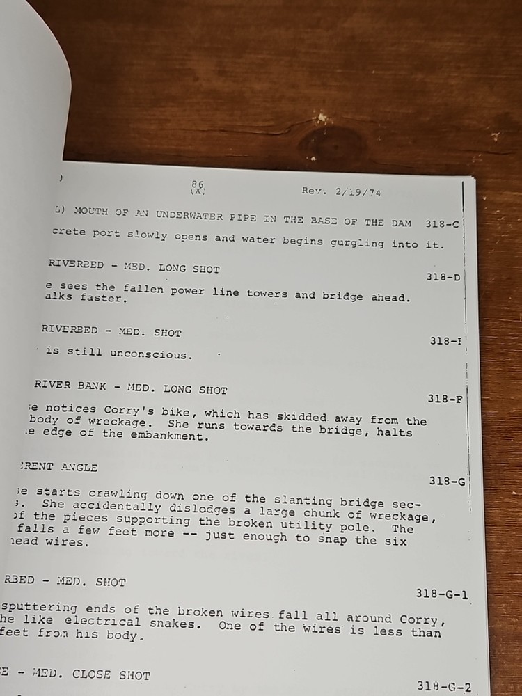 Earthquake Final Draft Screenplay Original Film Script Dated February 12 1974