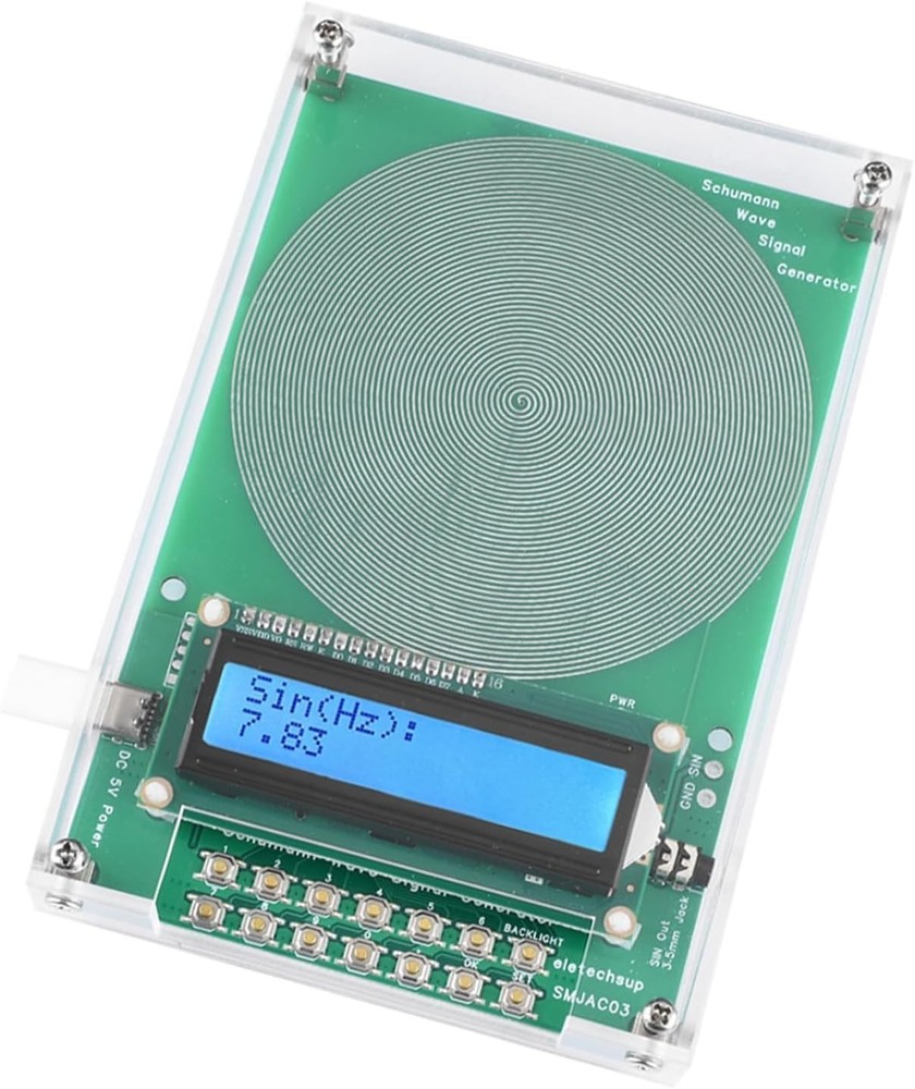 7.83Hz Adjustable Frequency Generator with USB-C Port for Unmatched Stability