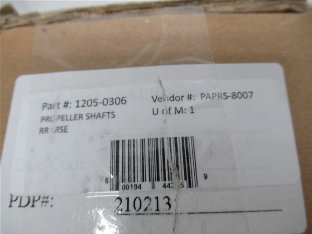 Moose 1205-0306 , Rear Propeller Shaft