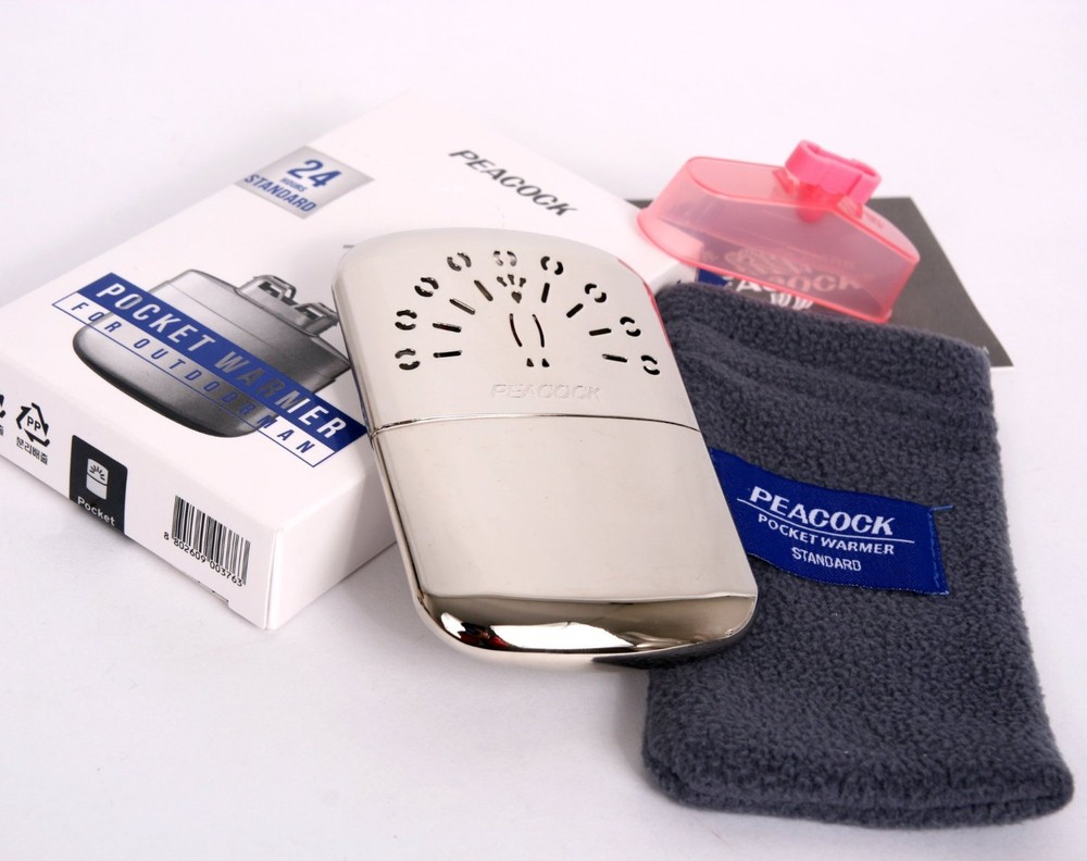 Hakkin Warmer Peacock Standard Hand Warmer 24 Hours + Replacement Burner Set