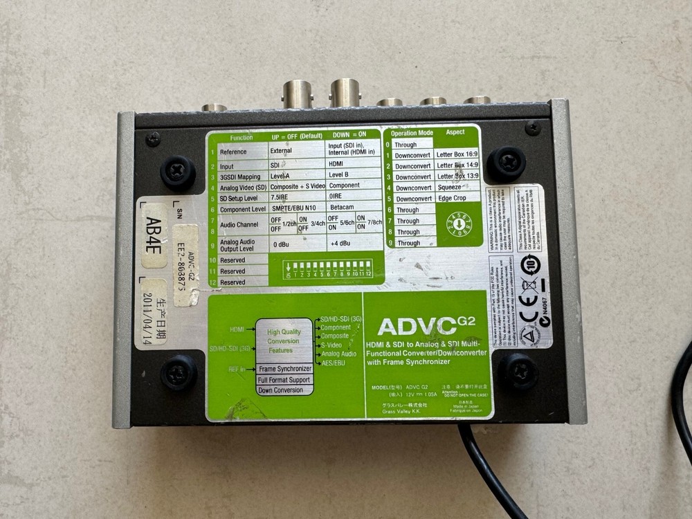 Grass Valley ADVC-G2 converter