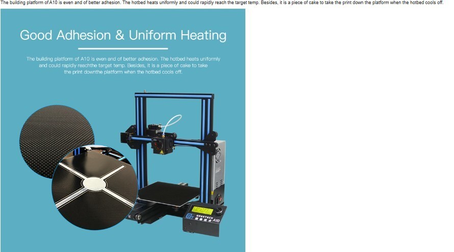 Geeetech A10M 3d printer dual extruder