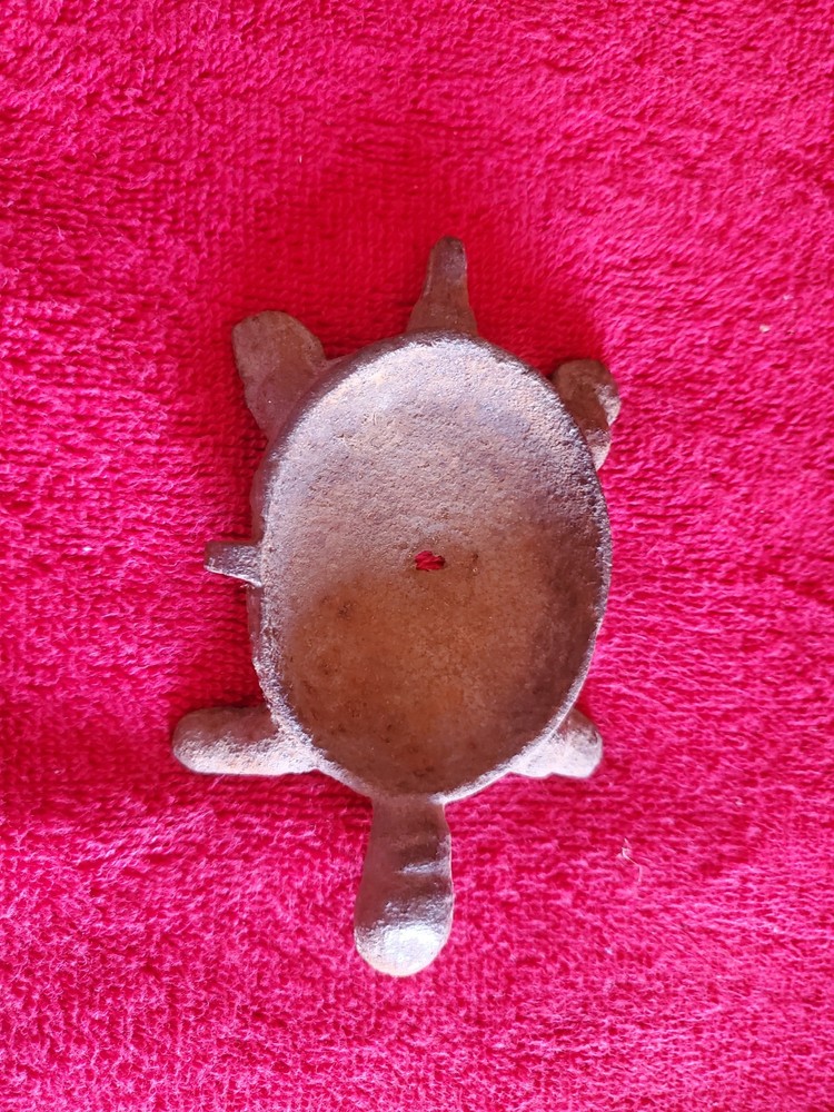 Vintage Cast Iron Turtle Decor Item