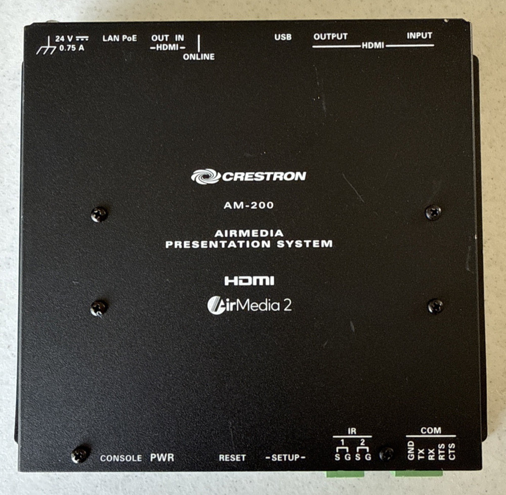 Crestron AM-200 Airmedia Presentation System