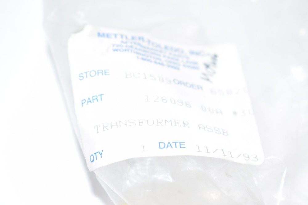 NEW Mettler Toledo 126096 00A Transformer ASSB
