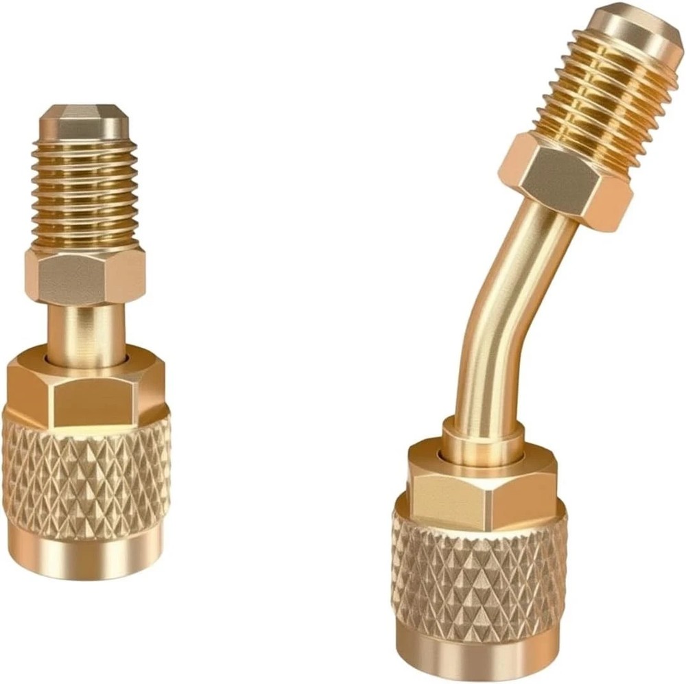 Straight Adapter & Angled Adapter, R410A Adapter Mini Split Adapter 5/16" Female