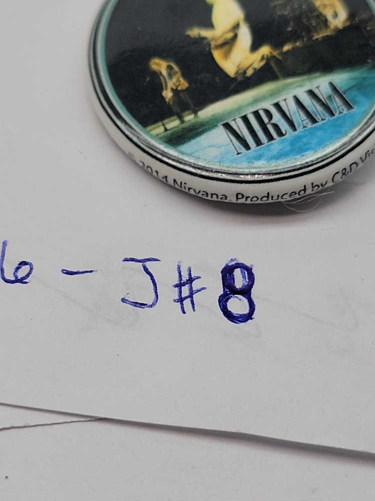 Vintage Nirvana Live Button Pin
