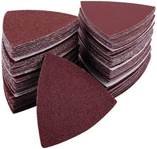 Durable Triangular Sandpaper for Oscillating Tools - 120 Sheets, Multiple Grits