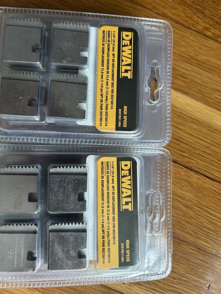 10 Sets Dewalt 1-1/4” Replacement Dies High Speed DCE700114B4